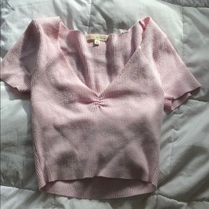 Pink crop top